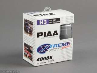 Piaa Xtreme White Plus H3 Light Bulb Pair 55 110 XTRA  
