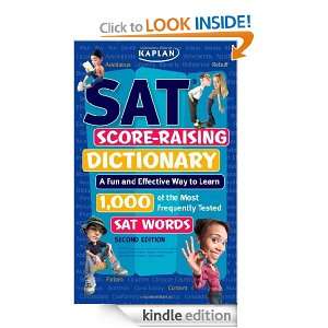 Kaplan SAT Score Raising Dictionary Kaplan  Kindle Store