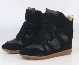 2012 Womens Velcro Strap High TOP Sneakers Shoes/Ladys Ankle Wedge 