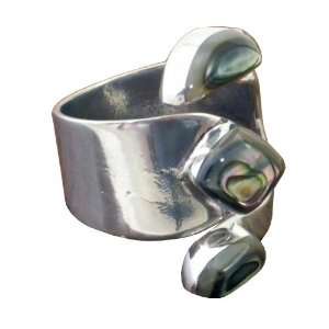  Abalone Silver Ring Jewelry