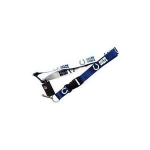  Indianapolis Colts Reversible Clip Lanyard Keychain Id Ticket 