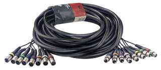   Multicore Multi Channel Recording Snake Cable 8 XLR F to 8 XLR  