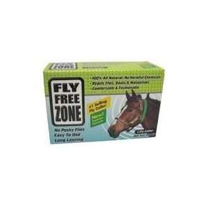  3 PACK FLY FREE ZONE HORSE COLLARS, Color GREEN (Catalog 