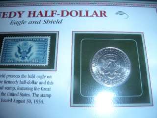 SILVER EAGLE 20TH CENTURY COIN & STAMP PANELS  