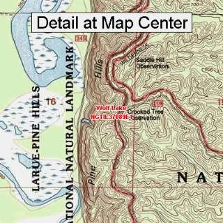  USGS Topographic Quadrangle Map   Wolf Lake, Illinois 