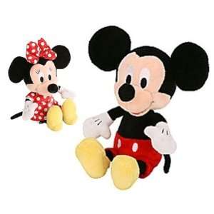    Mickey and Minnie Mouse 10 Wobble Head Plush Toys & Games