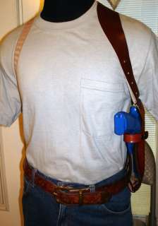 LEATHER SHOULDER HOLSTER 4 4 3.8 SPRINGFIELD XDM 4XD  