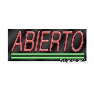  Abierto Neon Sign