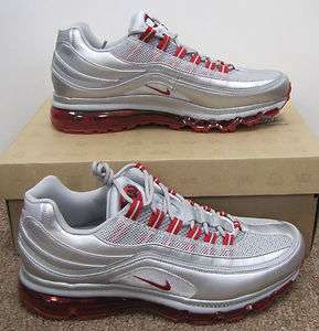 New Nike Air Max 24 7 Silver/red SHOES Mens Sz 13  