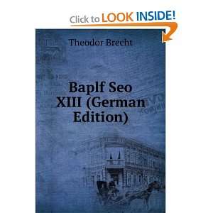   (German Edition) Theodor Brecht 9785874067854  Books