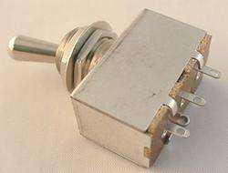 CHROME ELECTRIC GUITAR BOX STYLE 3 WAY TOGGLE SWITCH  