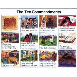  Chart NIV Ten Commandments (Laminated) 