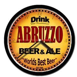  ABRUZZO beer and ale wall clock 