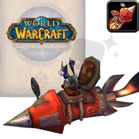 51 NETHER ROCKET MOUNT Warcraft WOW Unscratched Loot  