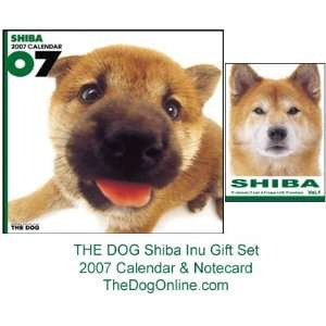  THE DOG Shiba Inu Gift Set   2007 Calendar & Notecards 