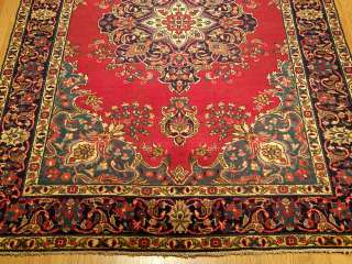   Handmade Carpet Antique 1930s Persian Tabriz Wool Rug 2569  