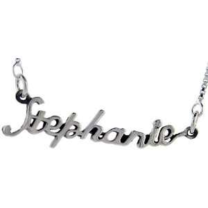  Sterling Silver  STEPHANIE  Name Pendant Jewelry