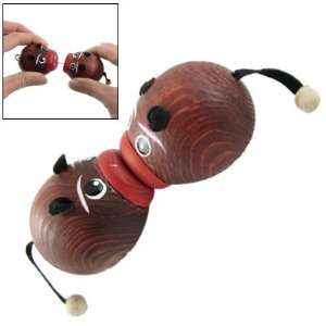  Como Hand Crafted Wooden Kissing Pigs Kids Pull String Toy 