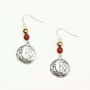  FSU Seminoles French Wire Logo and Beads Earring
