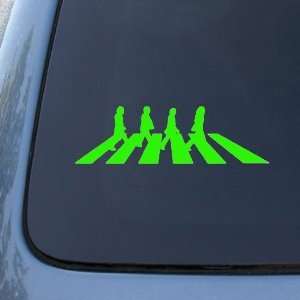  The Beatles   ABBEY ROAD   7 FLOURESCENT GREEN Decal 