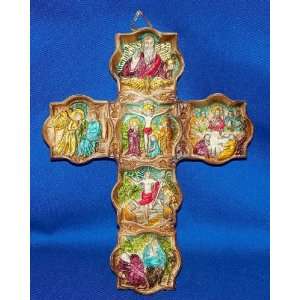    7 1/2 x 6 Color Crucifix   Story of Christ 