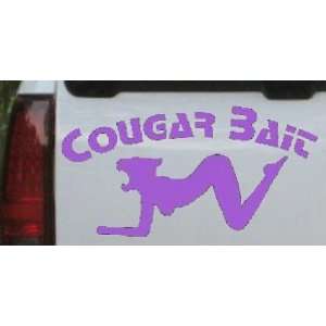 Purple 38in X 20.0in    Cougar Bait Funny Car Window Wall Laptop Decal 