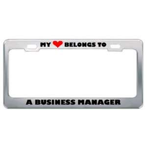   Manager Career Profession Metal License Plate Frame Holder Border Tag