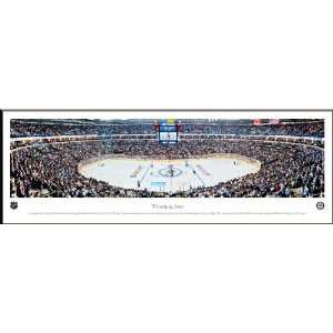 Winnipeg Jets Panorama  MTS Center Pictures Inaugural Night Framed 