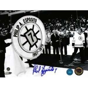  Phil Esposito Bruins Retirement Night Autographed/Hand 