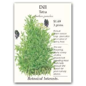  Tetra Dill Herb Seeds   3 grams   NEW Patio, Lawn 