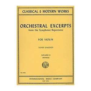  Orchestral Excerpts from the Symphonic Repertoire   Volume 