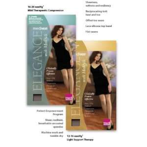 Mediven Elegance Silk Knee High, Closed Toe, 12 16mmHg, Compression 