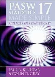 SPSS 17 Made Simple, (1848720262), Paul R Kinnear, Textbooks   Barnes 