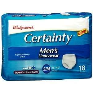   Certainty Mens Underwear 28 40 Inch 18 Count