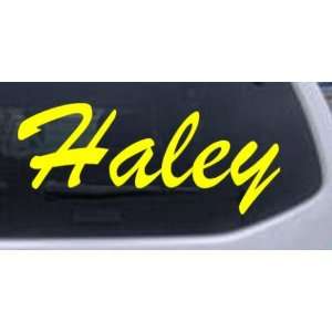  Haley Car Window Wall Laptop Decal Sticker    Yellow 38in 