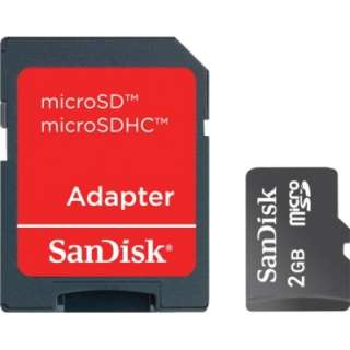 SanDisk 2GB MicroSD With SD Adapter NEW 619659066871  