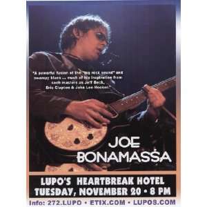  Joe Bonamassa Providence Concert Poster MINT