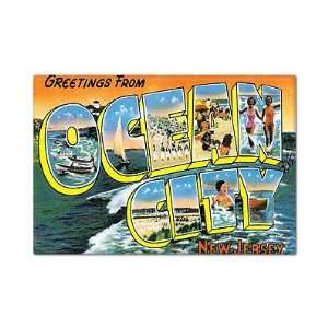  Greetings from Ocean City New Jersey Fridge Magnet 