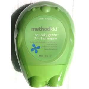 METHOD KID Squeaky Green Kids 3 in 1 Body Wash, Shampoo & Conditioner 