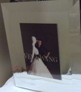 Wedgwood Vera Wang Beveled Mirror Picture Frame 5x7 NEW  