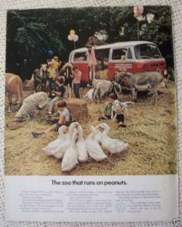 VW BUS VAN STATION WAGON ADS 1966 1971  