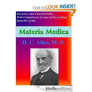 Keynotes And Characteristics   Materia Medica  Homeopathy [Kindle 