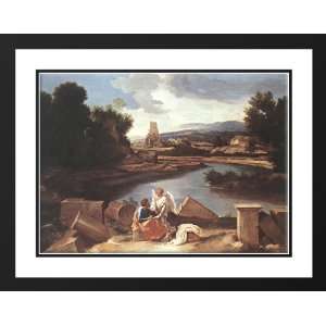 Landscape with St Matthew and the Angel 20x23 Framed and Double Matted 