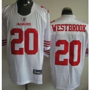  San Francisco 49ers Football Jersey #20 Westbrook White 