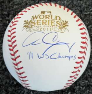 Cardinals ALLEN CRAIG Signed 2011 World Series Baseball w/WS Champs 