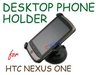 Desktop Dock Table Mount Cradle Phone Holder Black for HTC G5 Nexus 