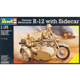Revell 3090 1/35 GERMAN MTRCYCLE R 12 W/SIDE  