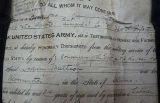  ww1 honorable discharge form 90th division rare original world 