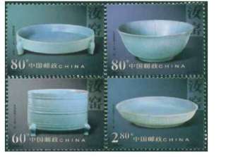 China Stamps 2002 6 Scott#3187 3190 Ruyao Ware, 2002  