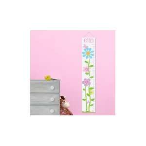  Personalized Butterflies and Blooms Height Chart 